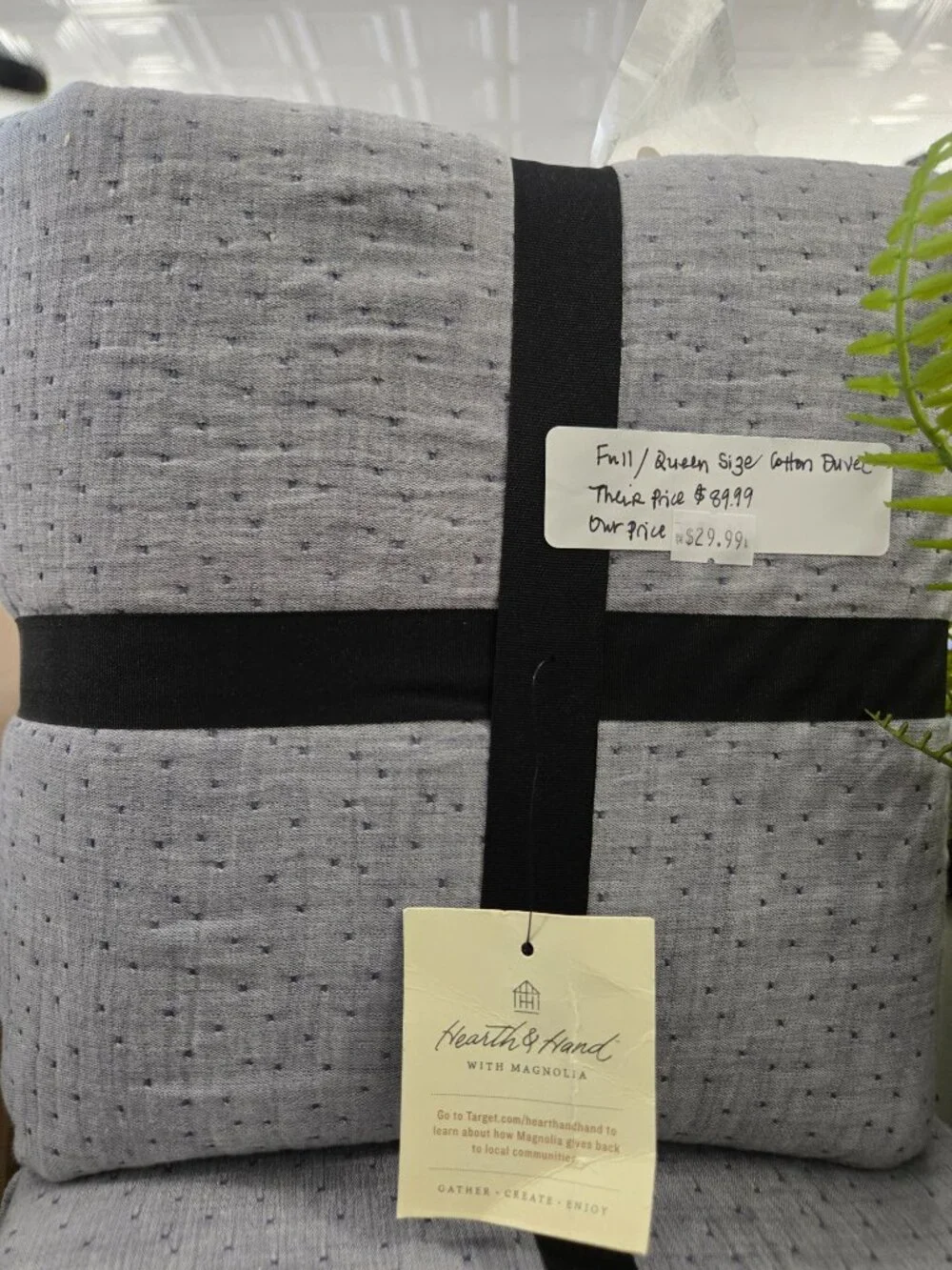 Hearth & Hand with Magnolia Full/Queen size Cotton Duvet